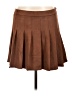 Blāshe Solid Brown Casual Skirt Size L - photo 1