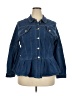 Shein Curve Blue Denim Jacket Size 20 Plus (4) - photo 1