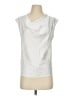 Halogen 100% Polyester Silver White Sleeveless Blouse Size S - photo 1