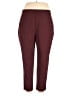 Athleta Solid Burgundy Active Pants Size 16 - photo 1