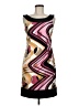 Connected Apparel Graphic Brown Cocktail Dress Size 6 - photo 1