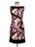 Connected Apparel Graphic Brown Cocktail Dress Size 6 - photo 2