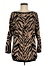 CAbi Animal Print Brown Pullover Sweater Size M - photo 1