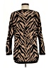 CAbi Animal Print Brown Pullover Sweater Size M - photo 2