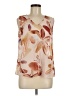 CAbi 100% Polyester Tan Sleeveless Blouse Size M - photo 1
