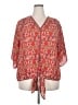 Max Studio 100% Polyester Red 3/4 Sleeve Blouse Size 2X - photo 1