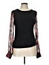 Generation Love 100% Silk Black Long Sleeve Silk Top Size L - photo 1