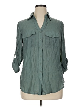 Perseption Concept 3/4 Sleeve Button Down Shirt