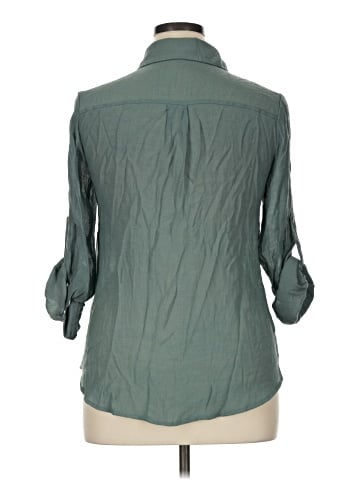 Perseption Concept 3/4 Sleeve Button-Down Shirt (view 2)