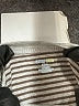 Amy Coe 100% Cotton Gray Short Sleeve Onesie Size 3-6 mo - photo 3