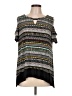 Rafaella Black Short Sleeve Blouse Size L - photo 1