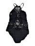 Becca Tweed Black One Piece Swimsuit Size L - photo 2
