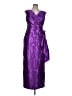 Assorted Brands 100% Polyester Purple Cocktail Dress Size L (estimated) - photo 1