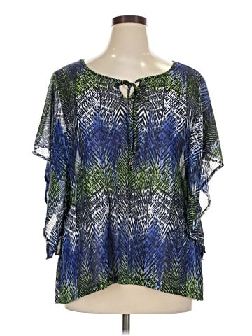 IZOD Short Sleeve Blouse (view 1)