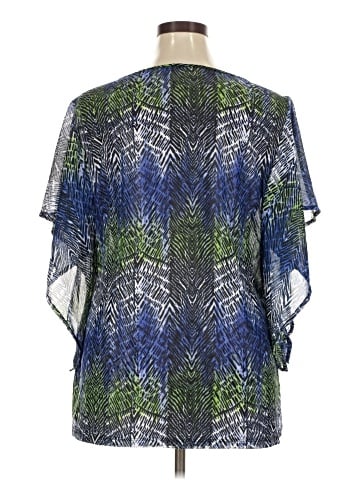 IZOD Short Sleeve Blouse (view 2)