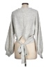 1.State Metallic Silver Pullover Sweater Size L - photo 2