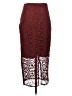 Zara Burgundy Formal Skirt Size S - photo 2