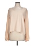 Lulus 100% Polyester Tan Long Sleeve Blouse Size L - photo 1