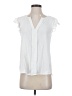 Mine 100% Polyester White Short Sleeve Blouse Size S - photo 1