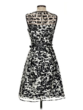 roz and ali cocktail dresses Roz and Ali Black And White Womens Sleeveless Cocktail Dress Size 4 Knee Length