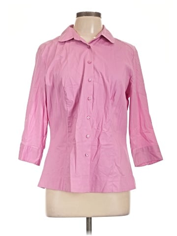 Riders by Lee 3/4 Sleeve Button-Down Shirt (view 1)