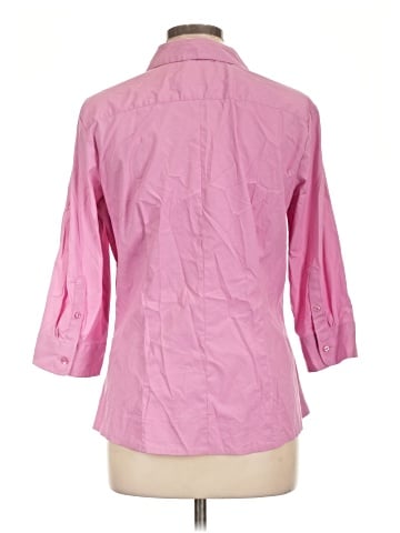 Riders by Lee 3/4 Sleeve Button-Down Shirt (view 2)