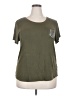 DKNY Green Short Sleeve Top Size XXL - photo 1