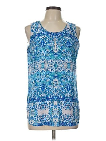 Rose + Olive Sleeveless Blouse (view 1)