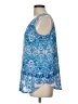 Rose + Olive 100% Polyester Blue Sleeveless Blouse Size L (estimated) - photo 5