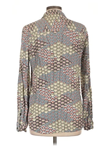 Equipment Long Sleeve Silk Top (view 2)