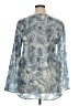 Tory Burch Blue Long Sleeve Blouse Size 14 - photo 2