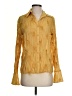 Kaelyn-Max 100% Polyester Yellow Long Sleeve Blouse Size S - photo 1