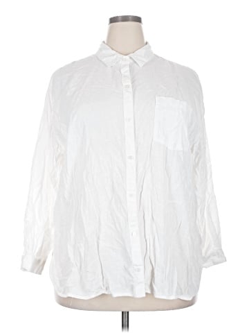 Old Navy 3/4 Sleeve Button-Down Shirt (view 1)