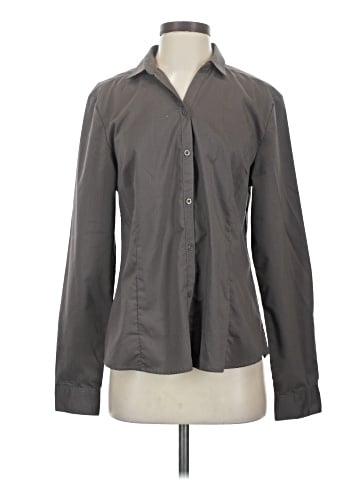 Doublju Long Sleeve Button-Down Shirt (view 1)