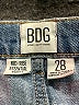 BDG 100% Cotton Blue Denim Shorts Size 28 waist - photo 3
