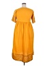 A.L.C. Solid Yellow Casual Dress Size XXL - photo 2