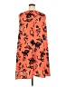 Halogen 100% Polyester Print Orange Casual Dress Size 2X - photo 2