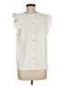 Halogen 100% Polyester Ivory Sleeveless Blouse Size M - photo 2