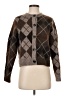 Zara 100% Elastane Argyle Brown Cardigan Size S - photo 1