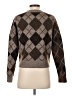 Zara 100% Elastane Argyle Brown Cardigan Size S - photo 2