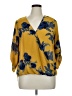 West Kei 100% Polyester Yellow 3/4 Sleeve Blouse Size XL - photo 1