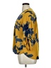 West Kei 100% Polyester Yellow 3/4 Sleeve Blouse Size XL - photo 5