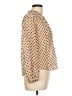 Zara Polka Dots Tan Long Sleeve Blouse Size L - photo 4