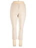 Amanda + Chelsea Solid Ivory Casual Pants Size 14 (petite) - photo 1