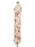Chance 100% Rayon Floral Ivory Cocktail Dress Size M (estimated) - photo 5