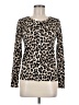 George Animal Print Brown Cardigan Size M - photo 1