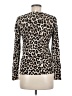 George Animal Print Brown Cardigan Size M - photo 2