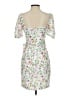 Guess 100% Polyester Floral White Cocktail Dress Size 2 - photo 2
