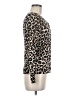 George Animal Print Brown Cardigan Size M - photo 4