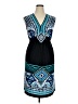 Cato Graphic Blue Cocktail Dress Size 14 - 16 - photo 1